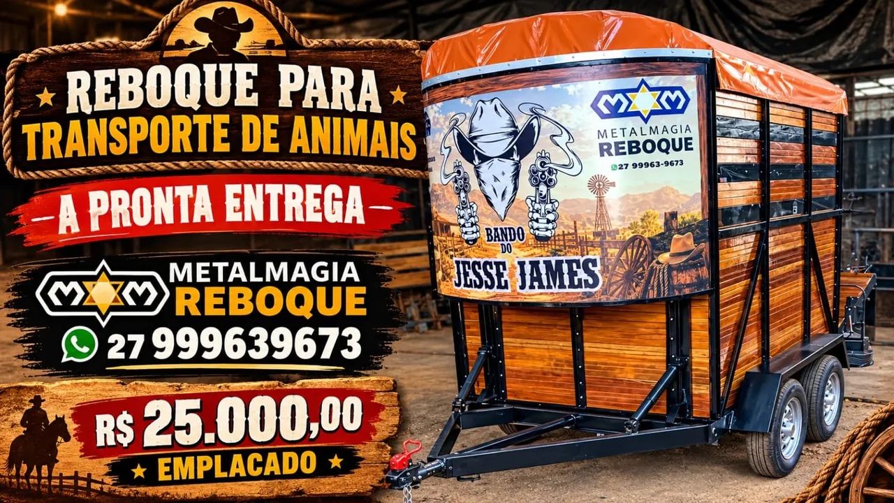 Reboque para cavalo