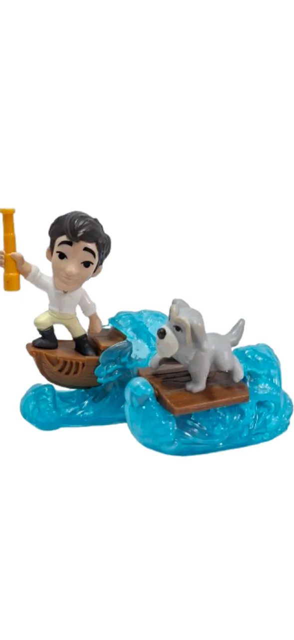 Bonecos Miniaturas A Pequena Sereia Live Action McD's Eric E Max - Foto 3