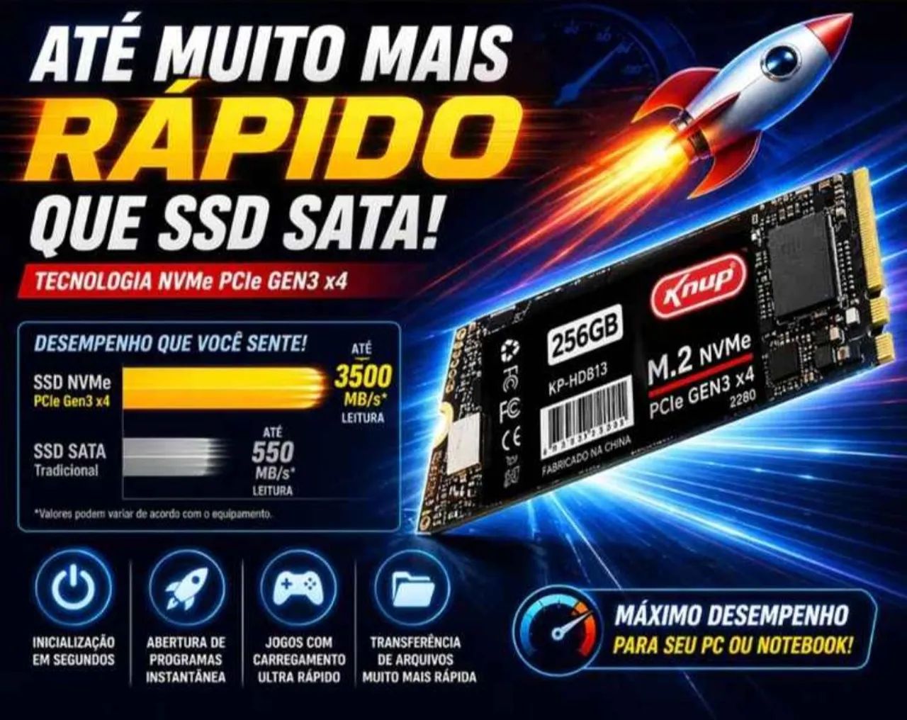 SSD NVMe M.2 256GB - Foto 2