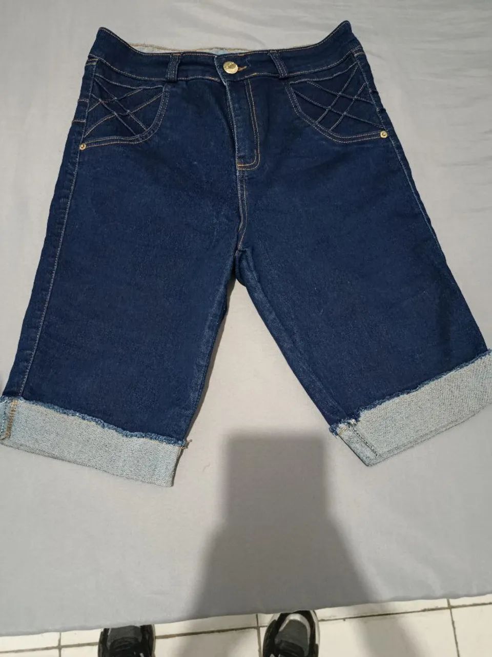 Bermuda Jeans Feminina