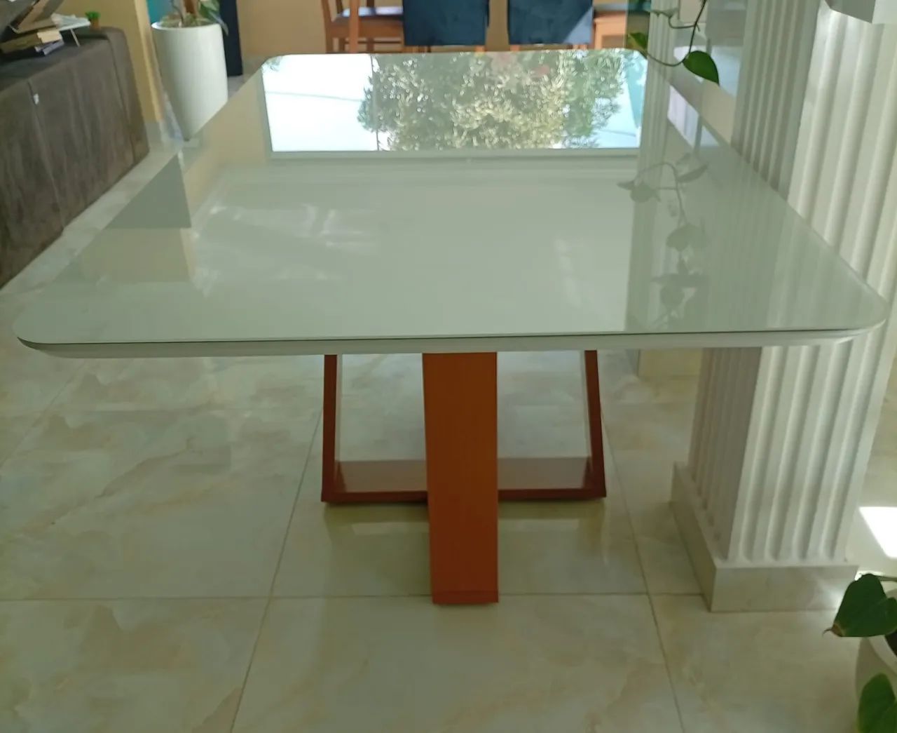 Mesa com tampo de vidro - Foto 3