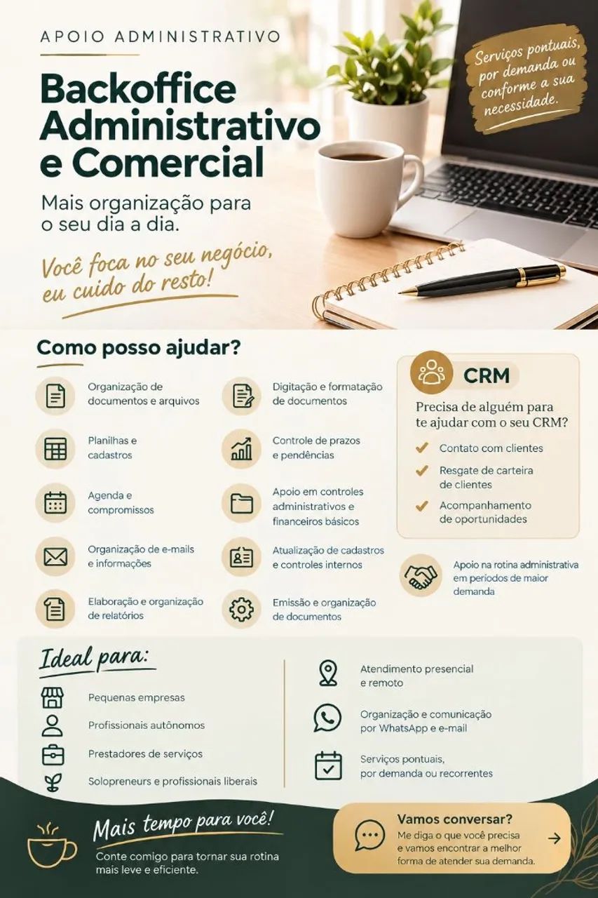 Backoffice Administrativo e Comercial