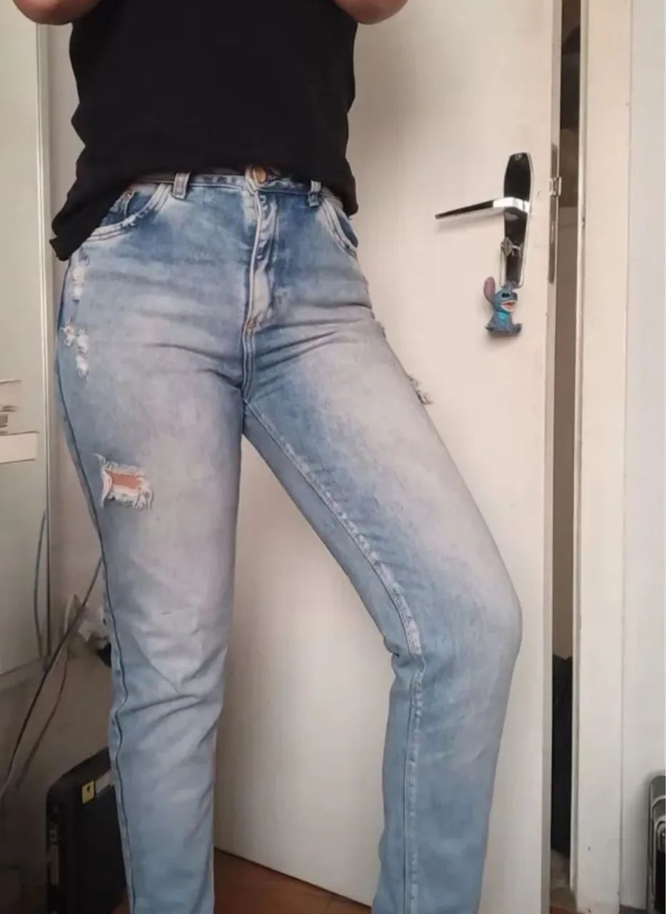 Calça jeans feminina 40 - Foto 3