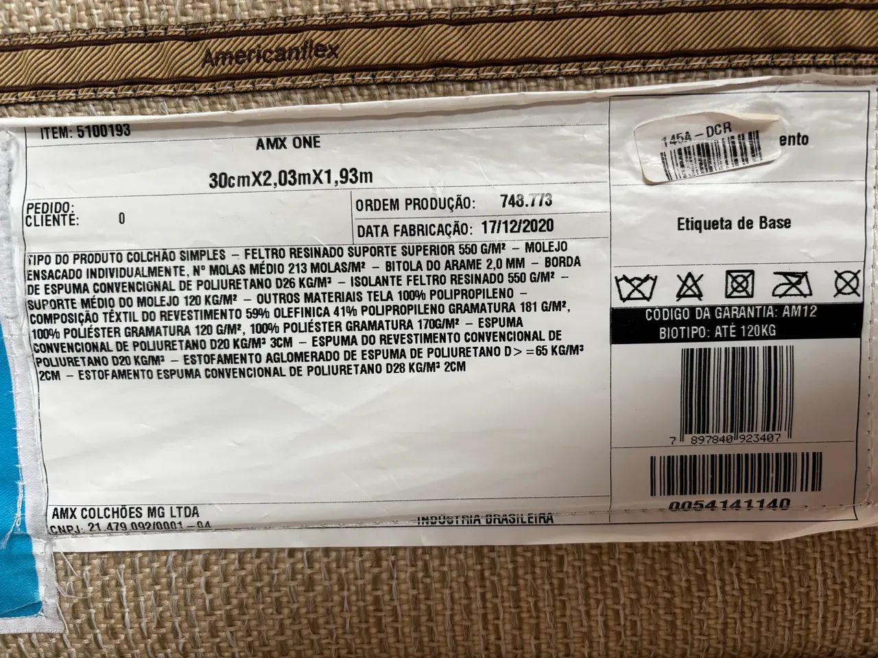 COLCHÃO KING SIZE AMERICANFLEX AMX ONE - MOLAS ENSACADAS | EXCELENTE ESTADO - Foto 3