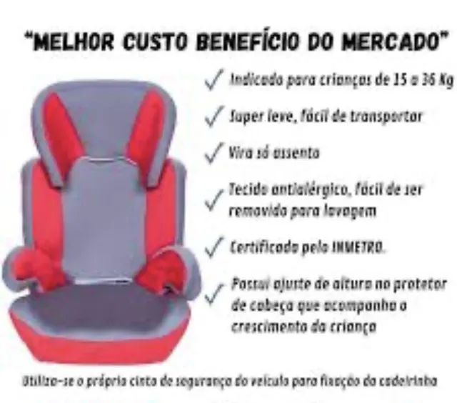Cadeira De Segurança Carro Veicular Crianças Bebê 15 Á 36kg Cor Grafite/cinza - Foto 3