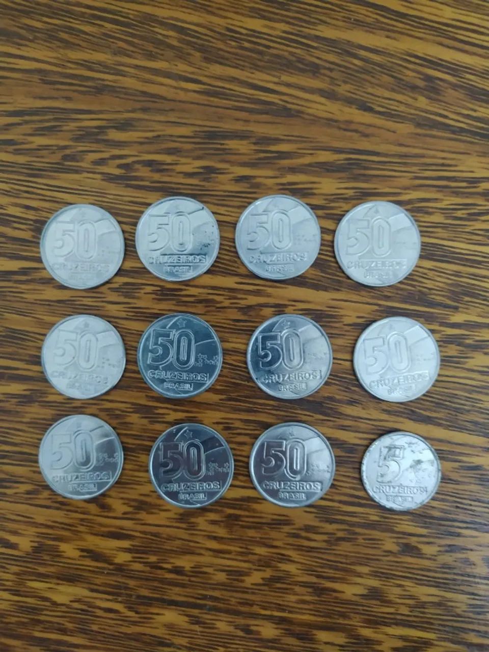 Conjunto de 12 Moedas Cruzeiros
