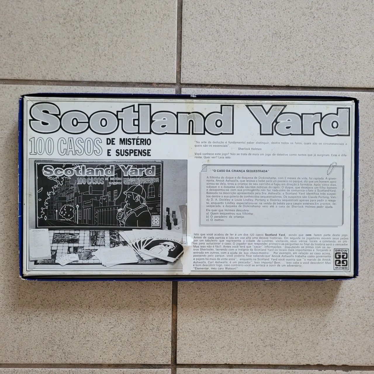 Jogo de tabuleiro Scotland Yard - Grow - 1987 - Foto 5