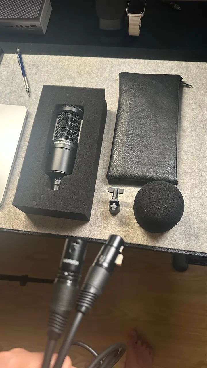 Audio-Technica AT2020 + Vocal Booth + Pedestal Saty (Setup Completo) - Foto 3