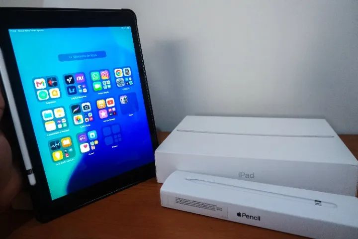 iPad 9ª Geração 64GB Space Gray + Apple Pencil Original | Completo - Foto 2