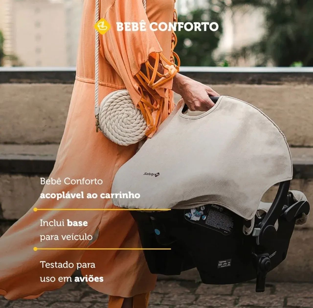 bebê conforto nunca usado