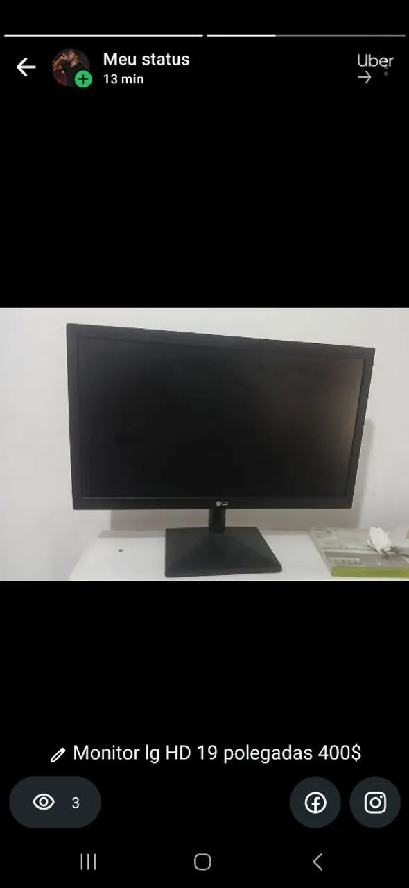 Monitor lg 19 polegadas