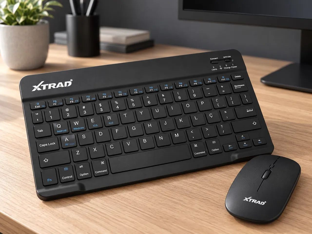 Kit Teclado e Mouse Bluetooth e Sem Fio USB Xtrad XD-623 - Foto 3