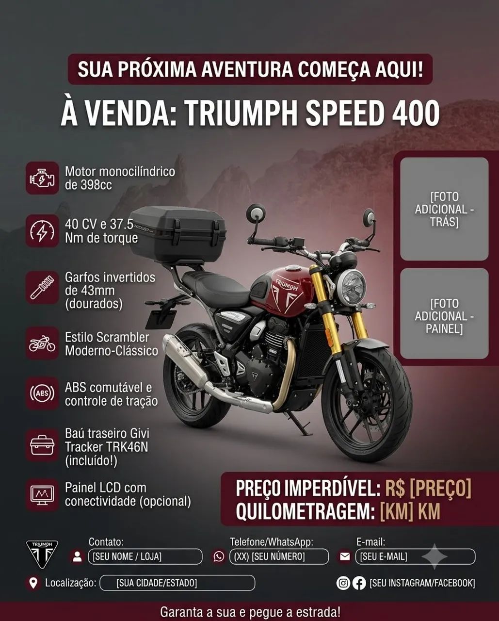 SPEED 400 Muito Nova !!! - Foto 2