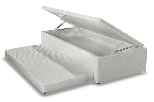 Cama solteiro com cama auxiliar e box baú - colchão conjugado /  - Foto 2