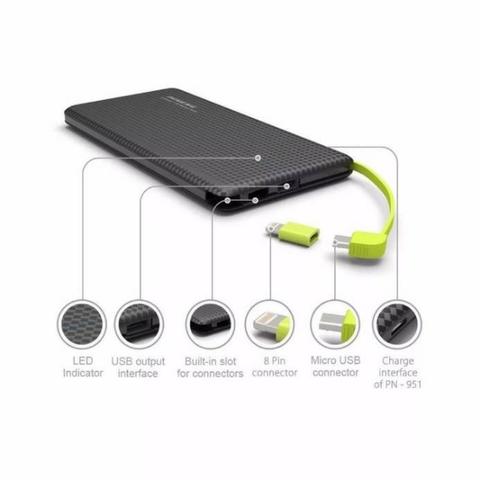 Carregador Portátil Power Bank Pineng Pn-951 Slim 50000 mah - Foto 2