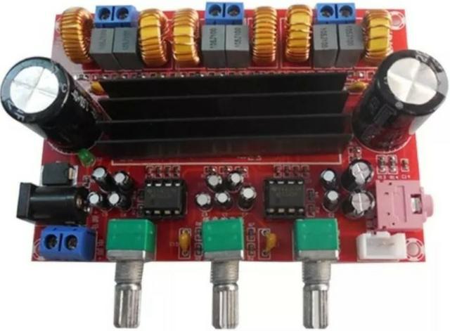 COD-AM272 Placa Amplificador 2.1 Compacto - 50w+50w+100w 200w Rms Arduino Automação Ro - Foto 4