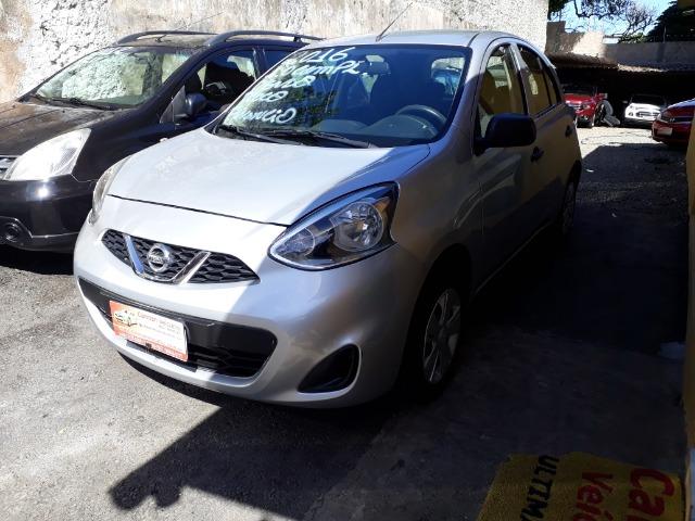 Nissan March s 1.0 ipva e transferencia gratis financiamos sem entrada 2016 - Foto 3