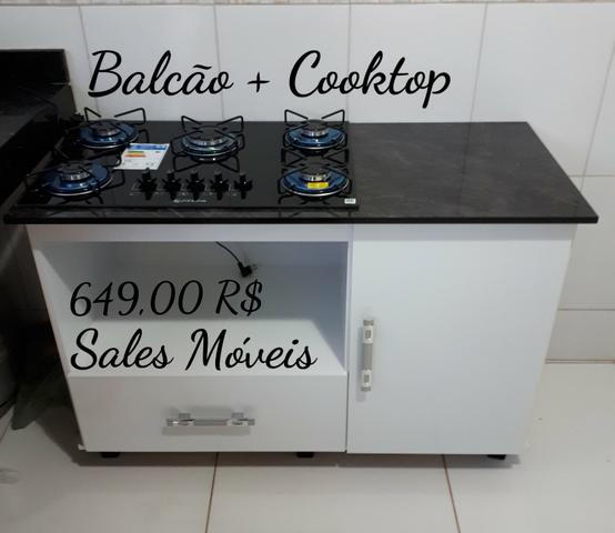 Promoção // Balcão + Cooktop Atlas 5 bcs NOVO NA CAIXA