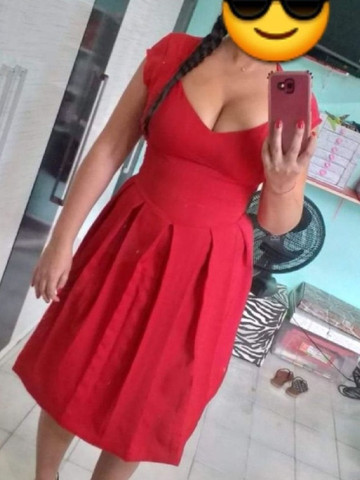 olx vestido vermelho