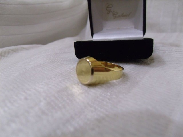 Anel Liso Folheado Ouro 18k - Foto 2
