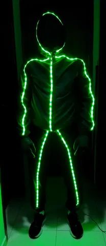 Roupa de Led Stickman super divertidos! - Foto 2