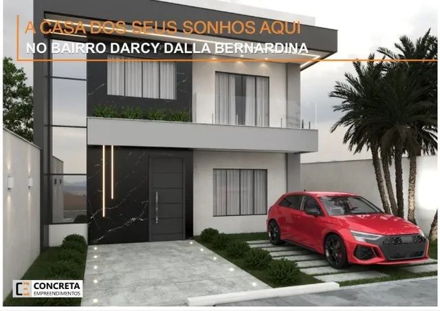 Casa duplex em construção 04 quartos, suíte e closet - Residencial Darcy Dalla Bernardina - Foto 4