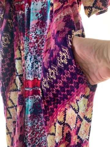 Vestido com estampa indiana  - tamanho único/ ou G - Foto 2