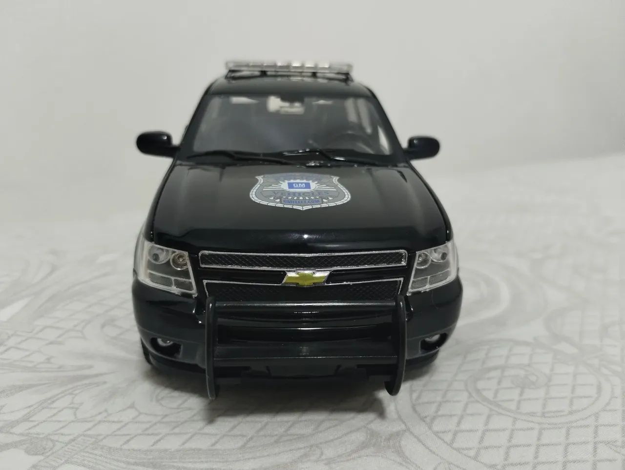Miniatura Chevrolet Tahoe police polícia welly 1/24-1/27 - Foto 5