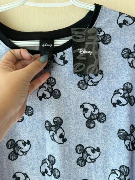 Pijama Disney, importado, com calça e camisa de manga longa, tamanho G. - Foto 5