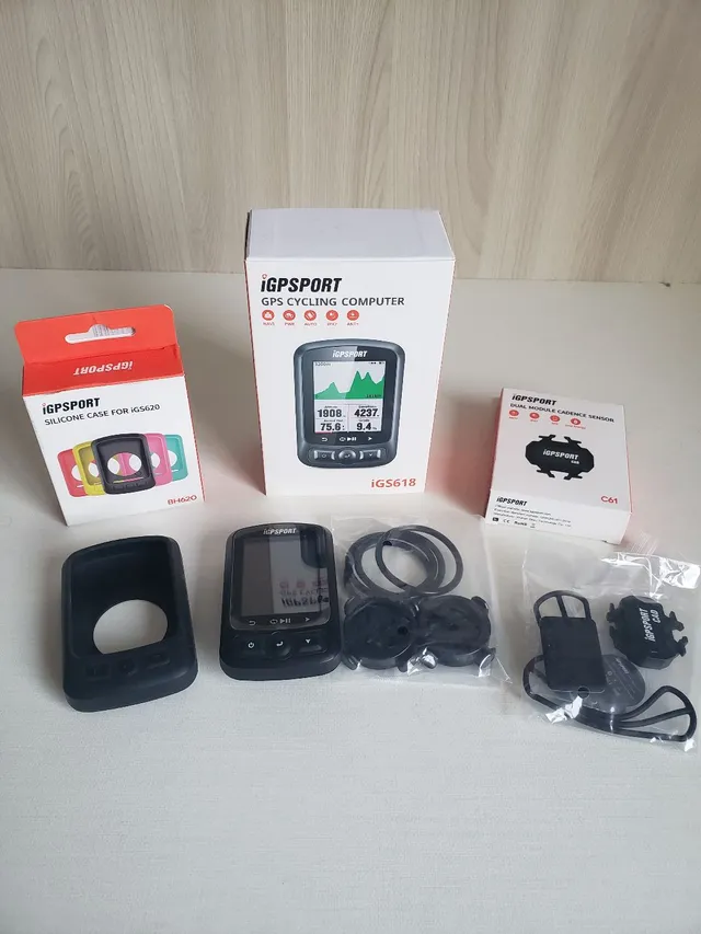 Gps Ciclocomputador Igpsport Igs630 + Cinta Cardiaca Braço