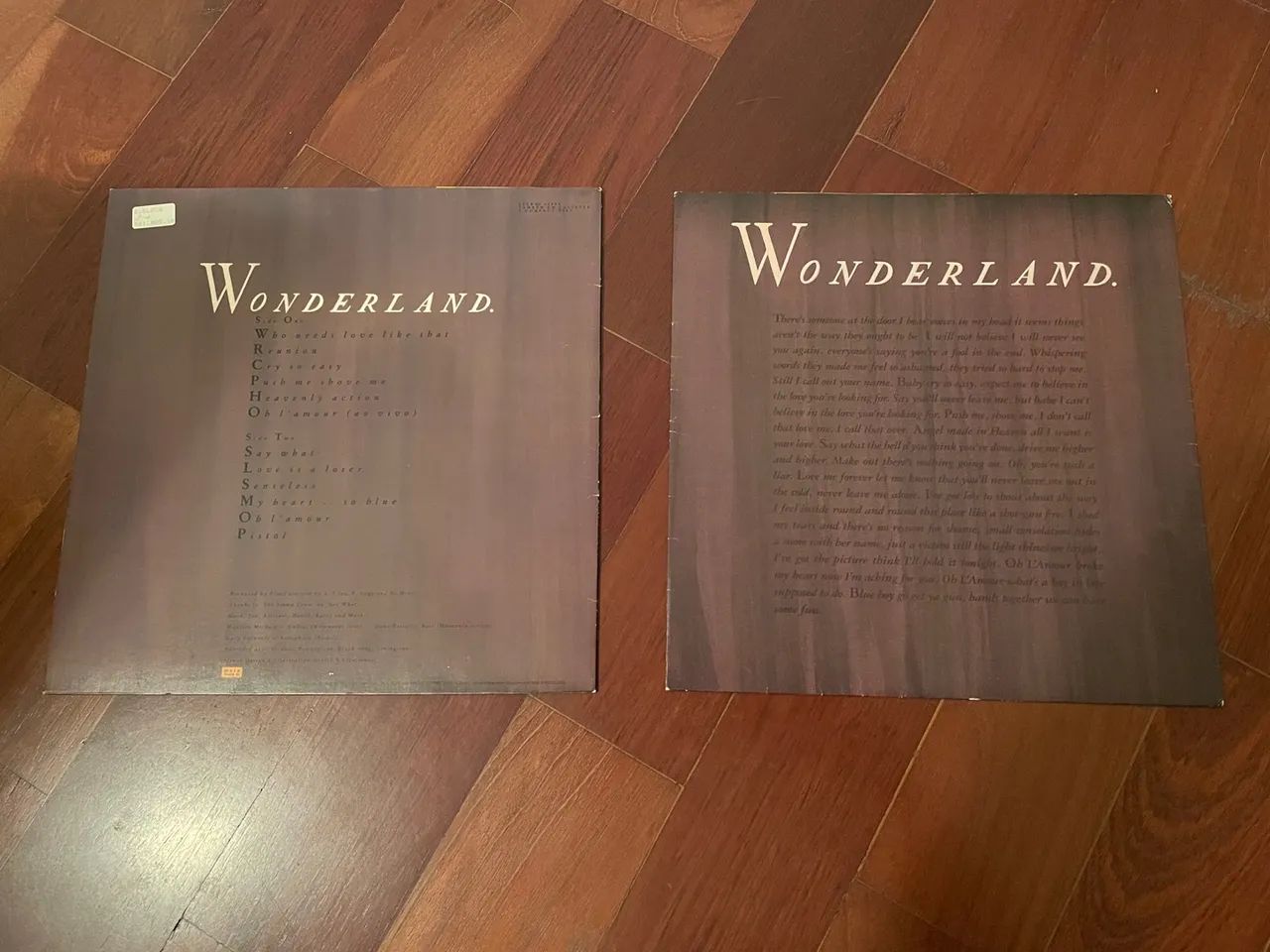 Capa do vinil Erasure - Wonderland (apenas capa e encarte) - Foto 5