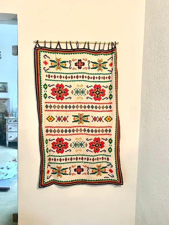 Panô Boho Chic bordado Decoração 