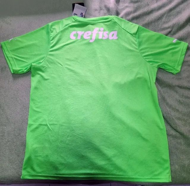 Camisa Goleiro Palmeiras Puma Verde Limão Tam. GG - Foto 2