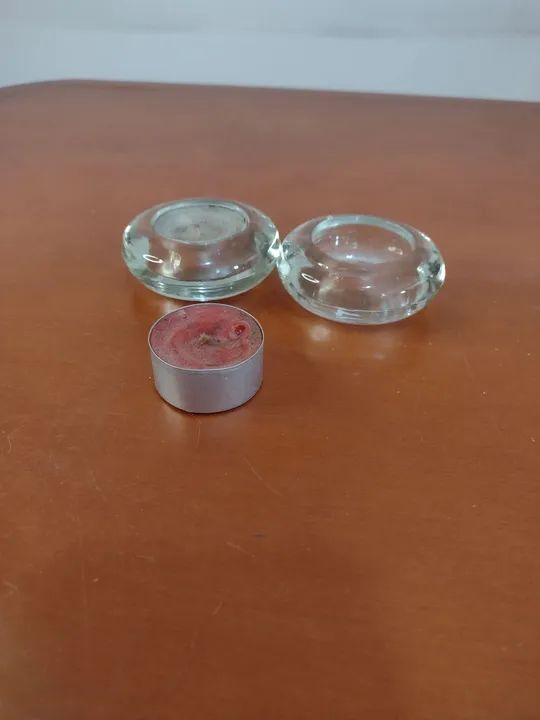 Castiçal em vidro 