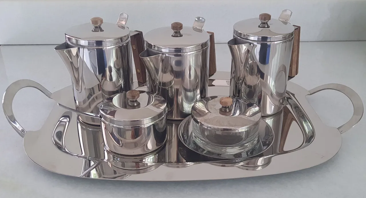 Antigo Conjunto de Chá e Café Wolff Novo