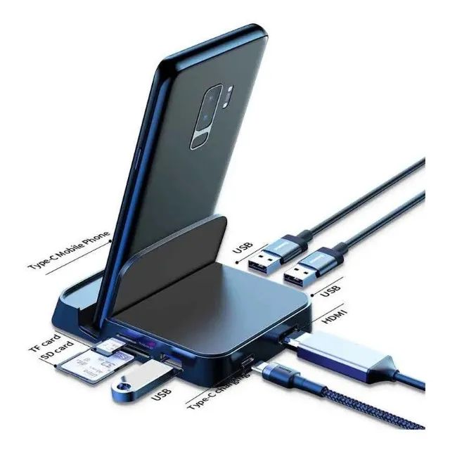 Docking Station Hub Celular Baseus Usb-c 7x1 Hdmi 4K - Foto 2