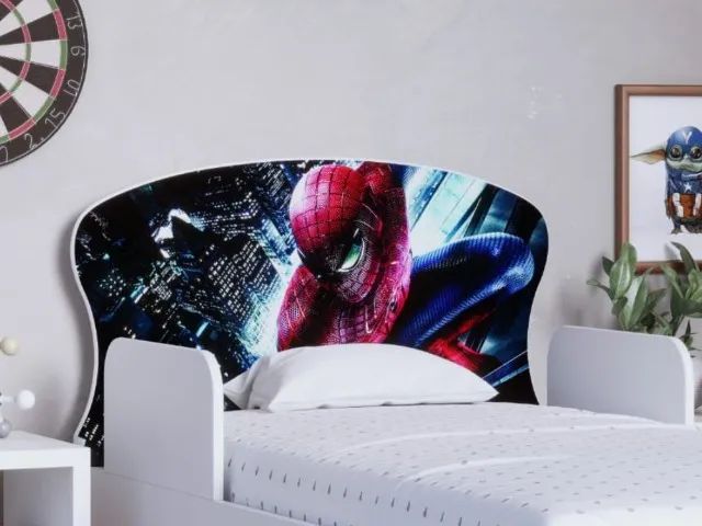 Cama Homem Aranha Juvenil Adesivada - Foto 2