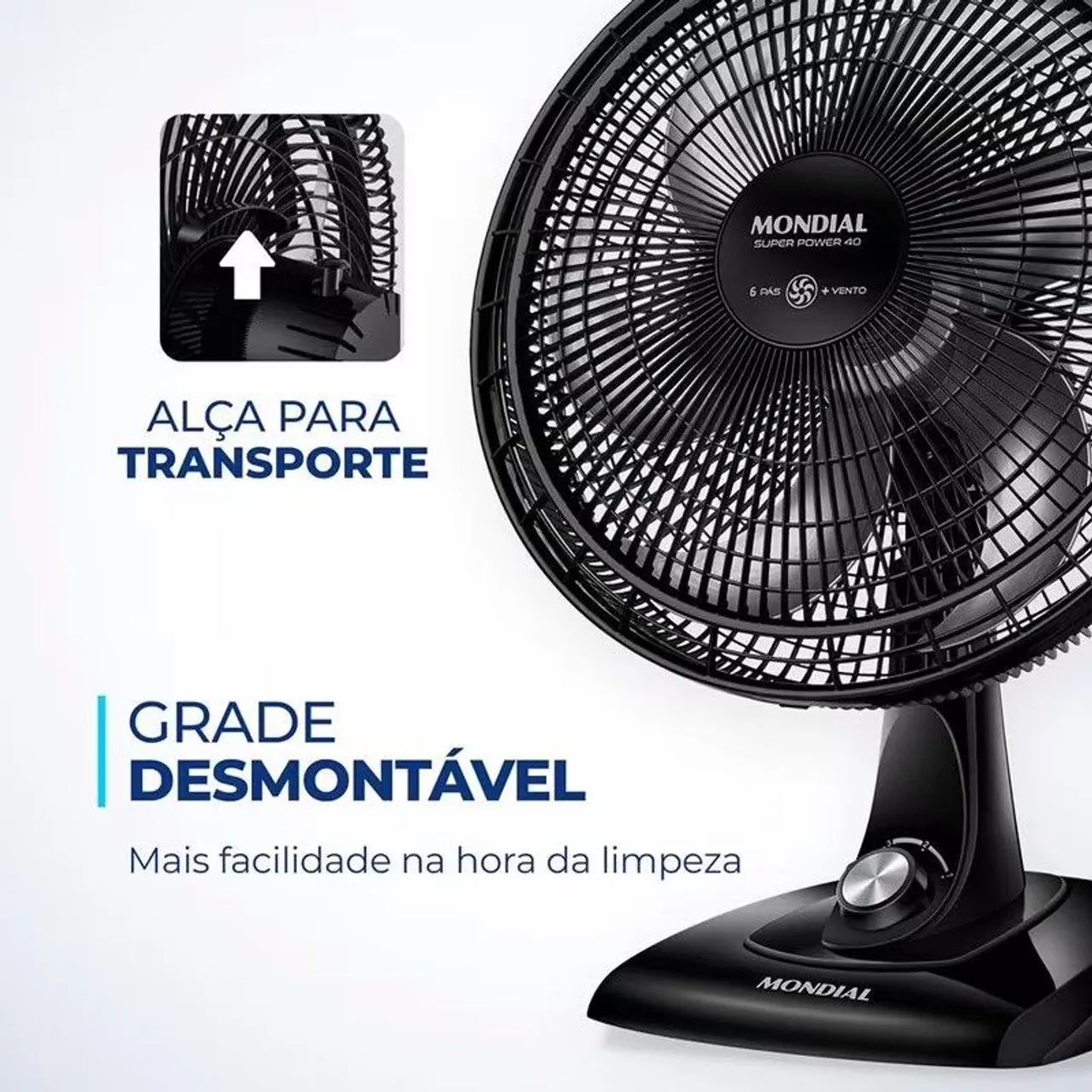 Ventilador de Mesa Mondial Super Power 40 - Foto 6