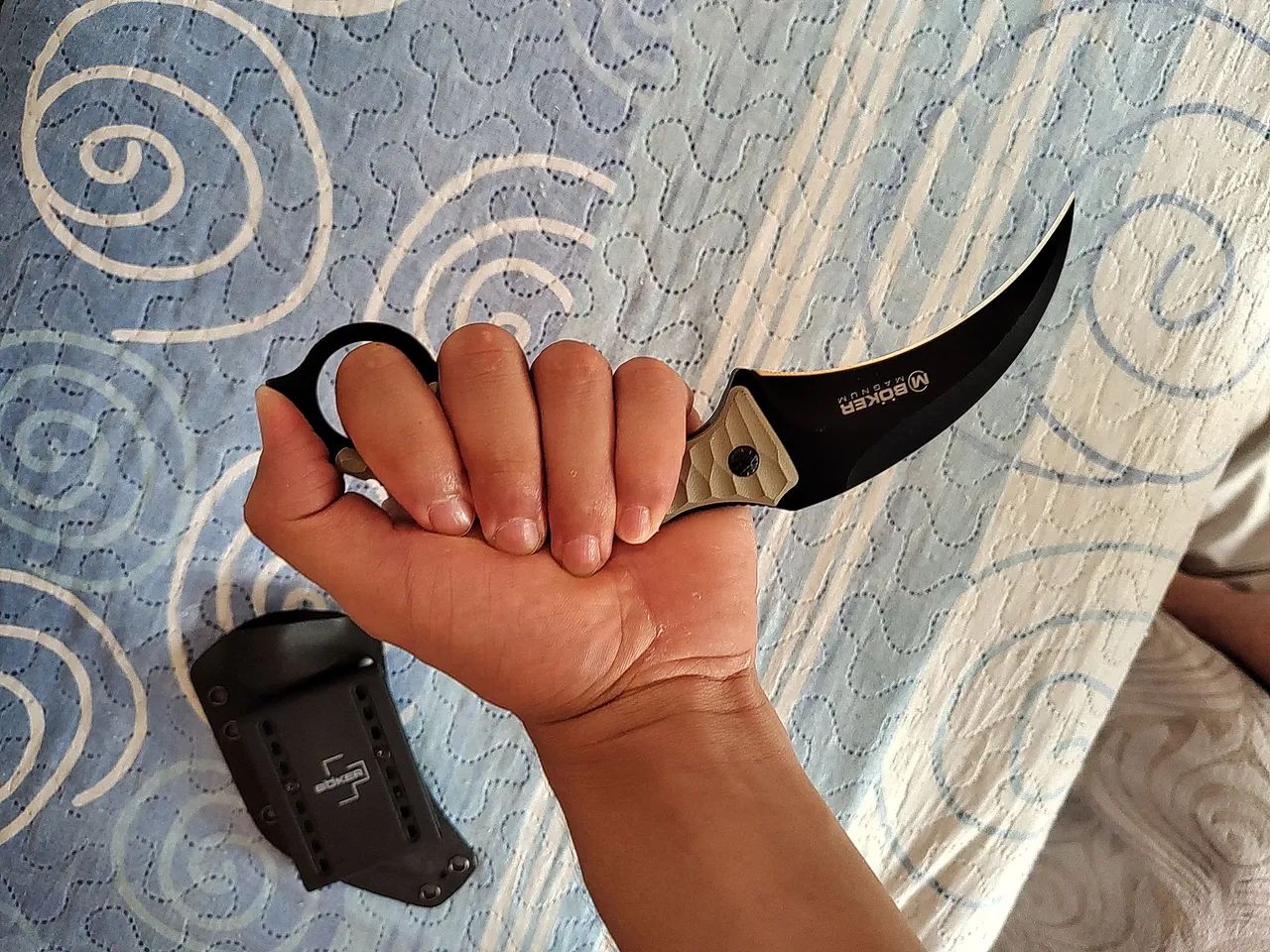 Facas de coleção - kukri k25 espanhola e Karambit by boker alemã  - Foto 3