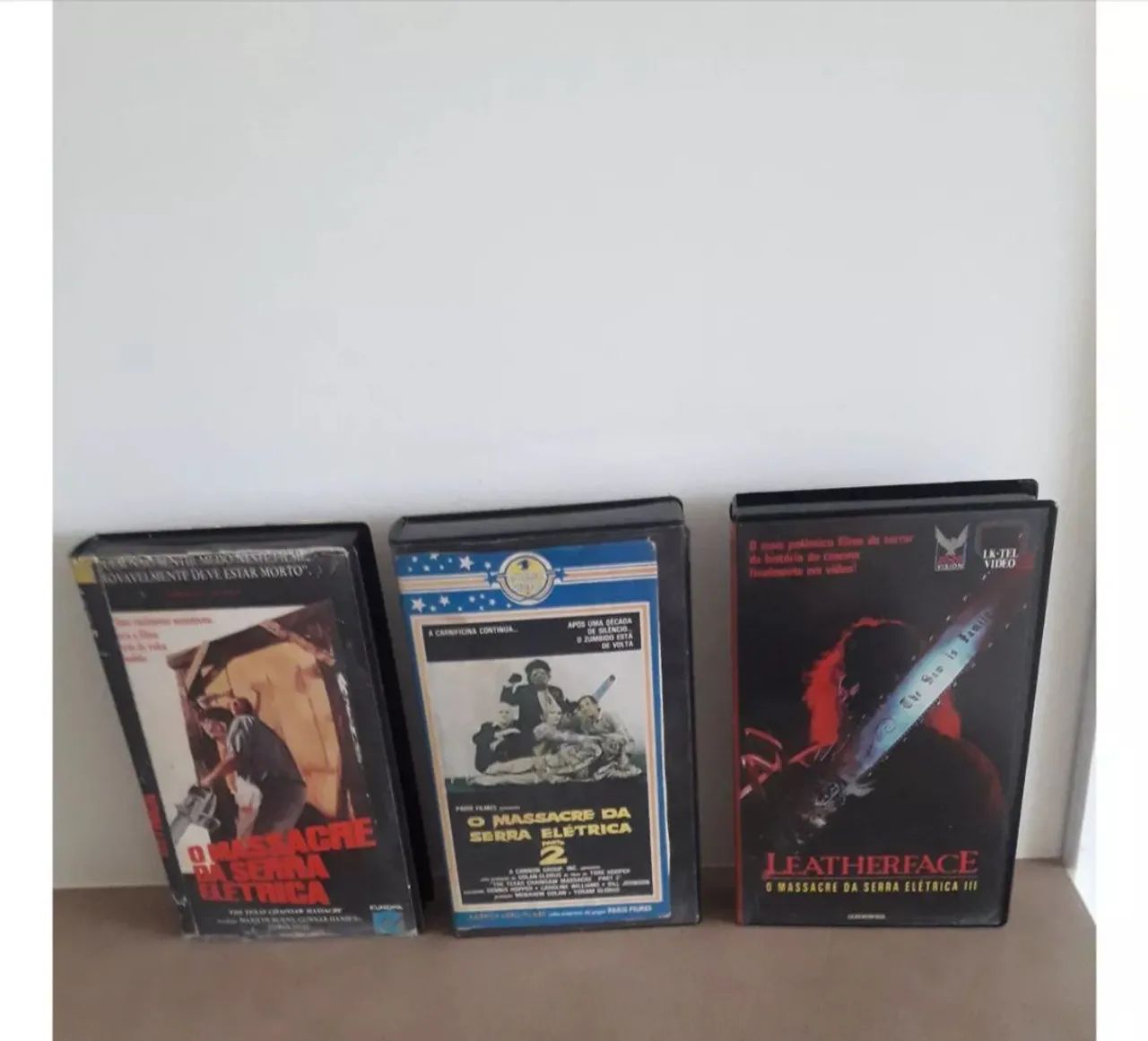 Trilogia em Fitas Vhs O Massacre da Serra Elétrica - Raridade