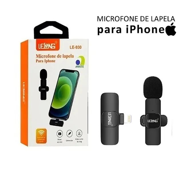 Microfone Lapela Sem Fio Para iPhone - Lelong  em São Luís ma