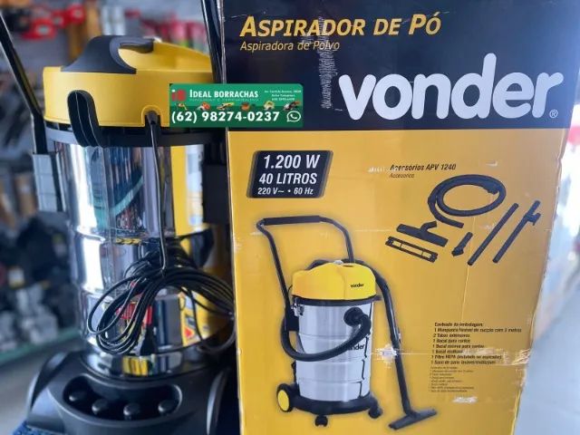Aspirador Po e Agua Inox 40lt Profissional - Ideal para lava jato - Foto 3