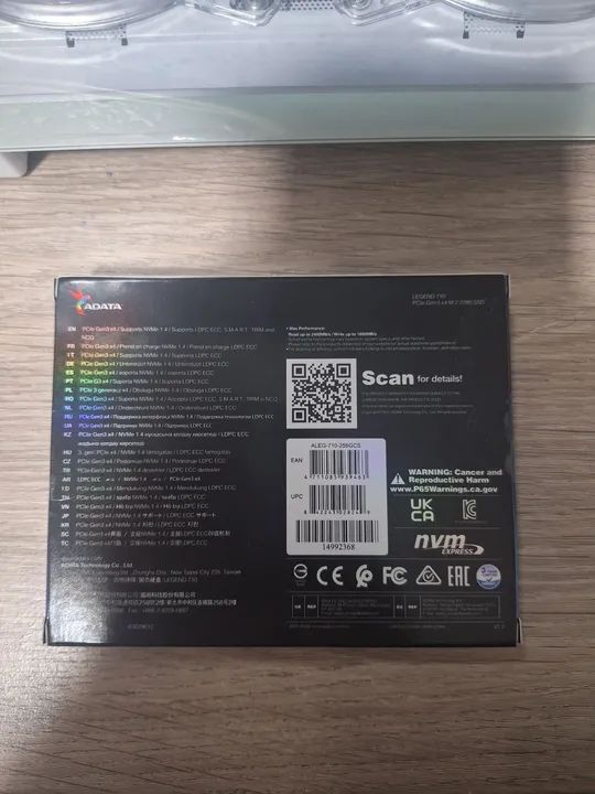 SSD Nvme 256GB Adata Legend 710 - Foto 2