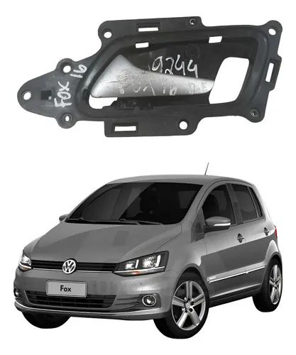 Maçaneta Interna Dianteira Esquerda Fox Spacefox 2016 A 2019 Preto