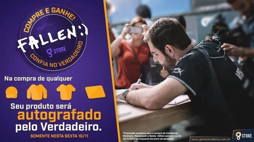 Mouse Pad Fallen 2017 Gstore - Autografado! - Foto 2