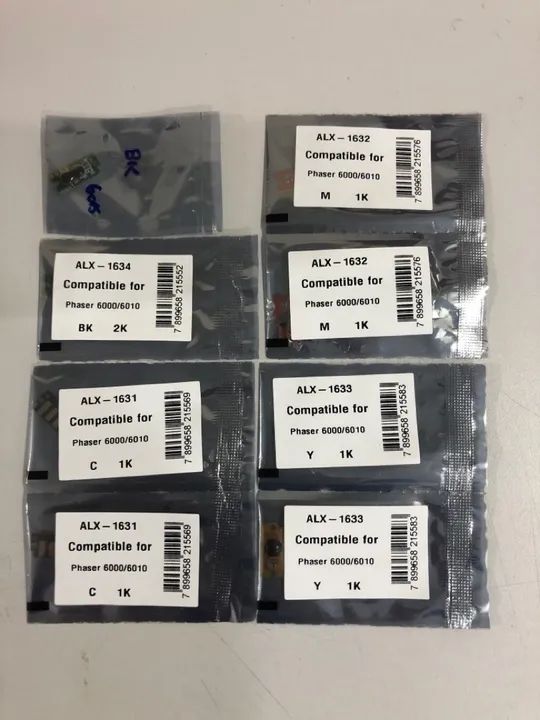 8 Chips Para Toner Xerox Phaser 6000/6010/6015+3refil+brinde 