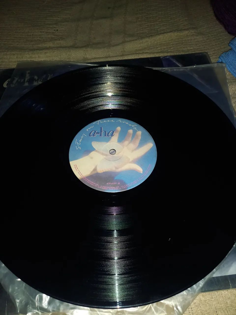 Disco de vinil (SEM CAPA) do A-Ha - Stay on These Roads