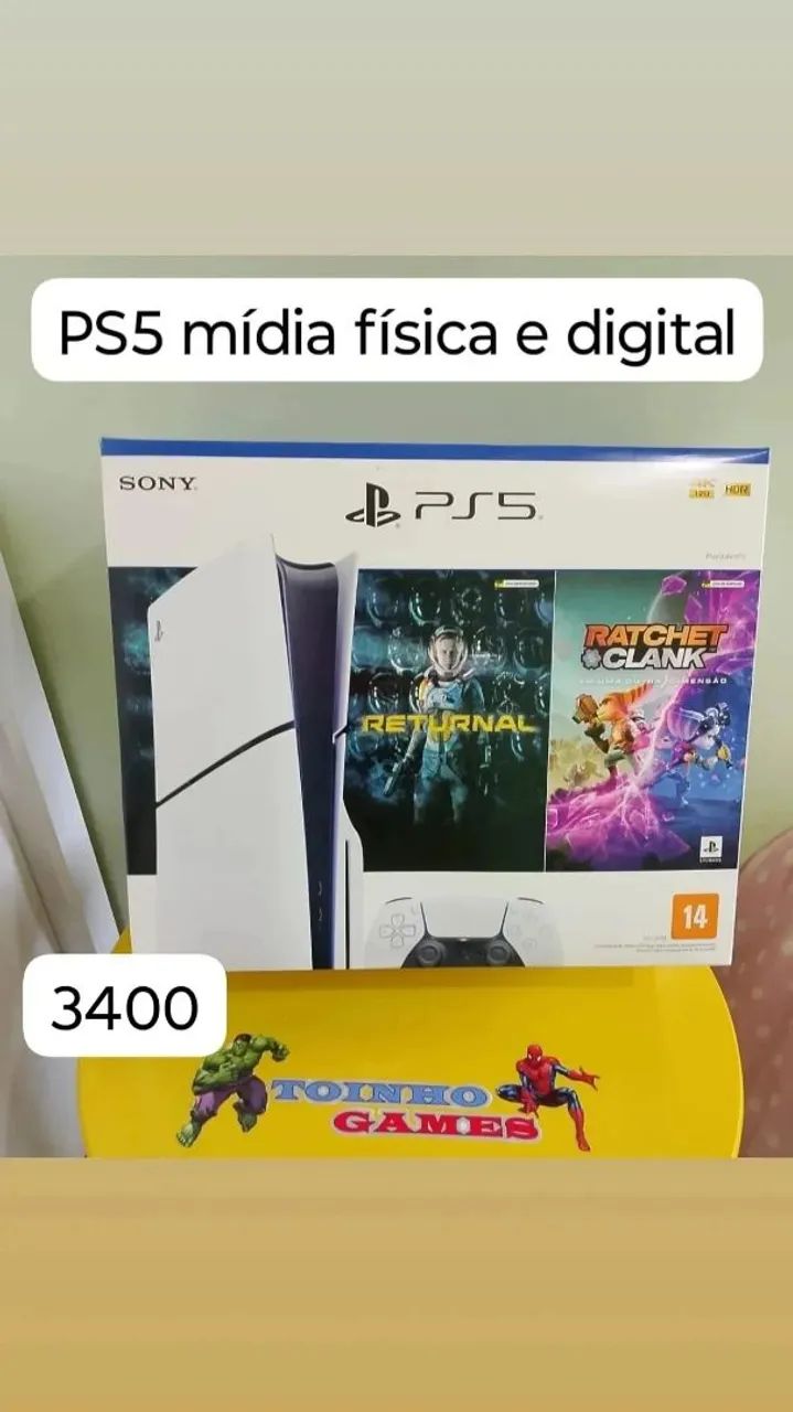PS5 Mídia Física e Digital