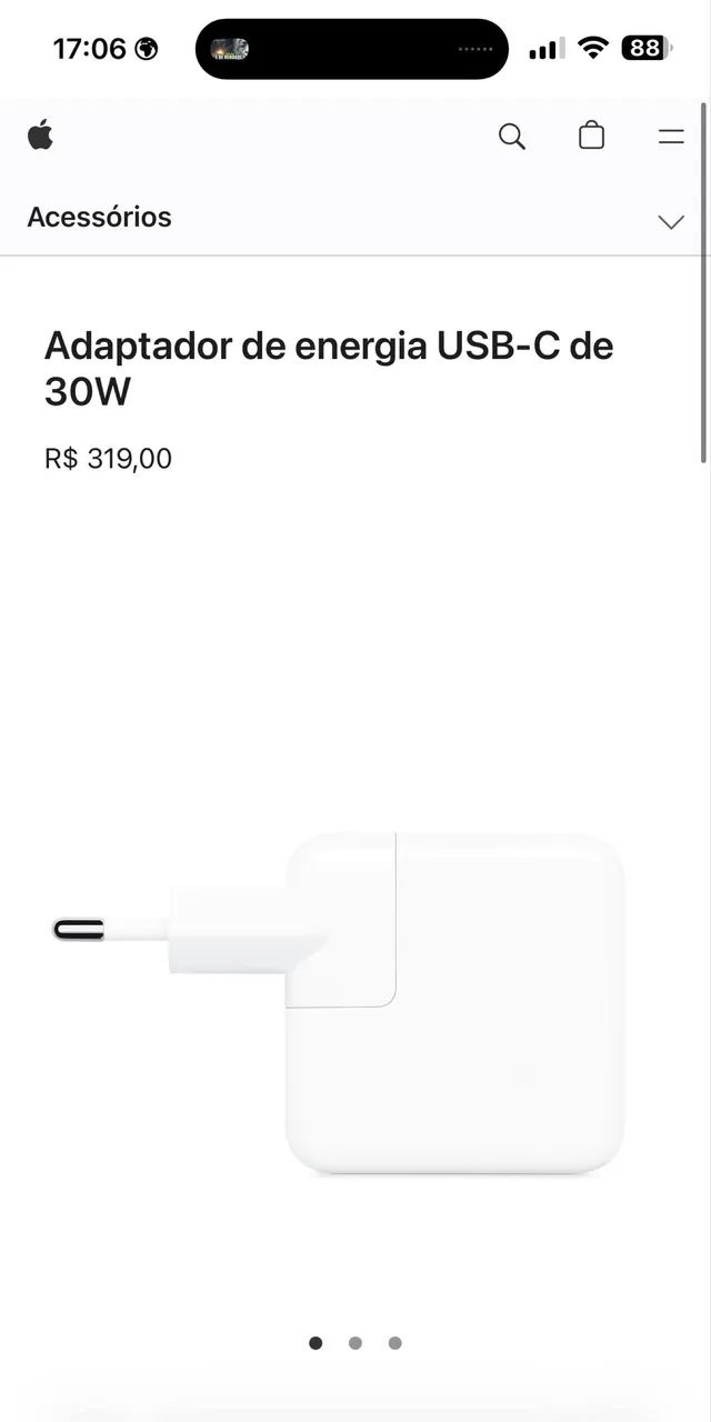 Fonte 30W 100% Apple Original Usb-C  - Foto 4