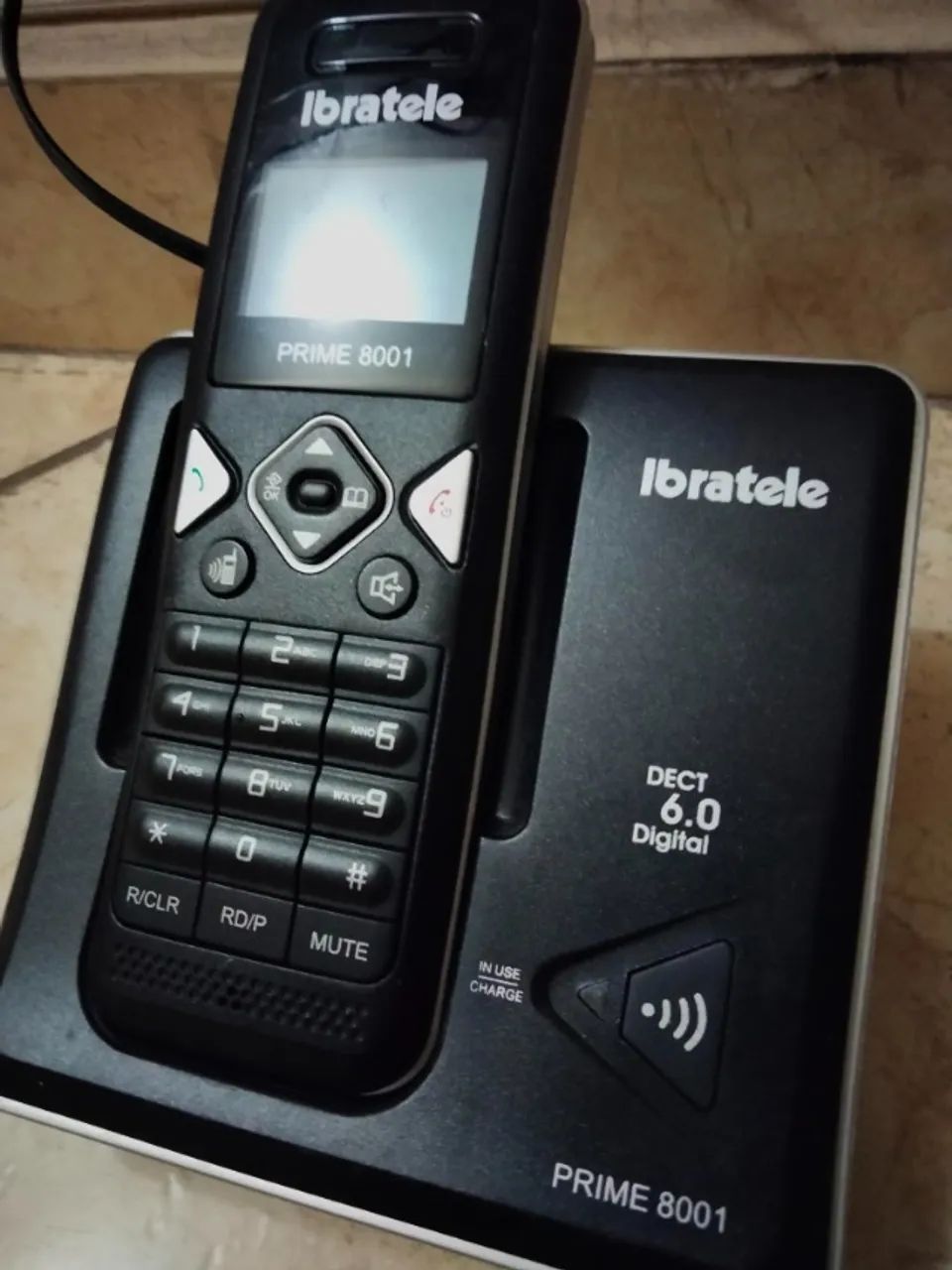Telefone sem fio Ibratele Prime 8001 com base é fonte ( Sem teste ) - Foto 2